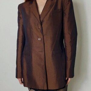 90’s Brown clean Blazer Brown Blazer